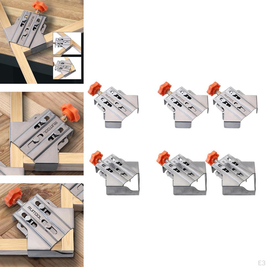 Corner Clamp for Woodwork, 90 Degree Angle Clamps, Frame Fixed Clamp, Adjustable Jaw