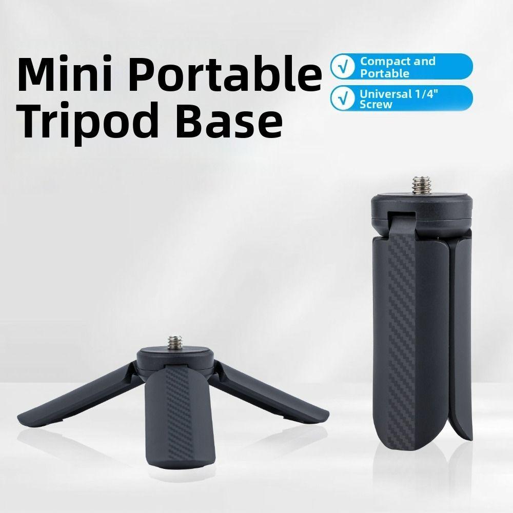 ABS Desktop Tripod with 1/4" Screw Photography Stand Portable Mini Tripod for DJI OSMO Pocket 3/4