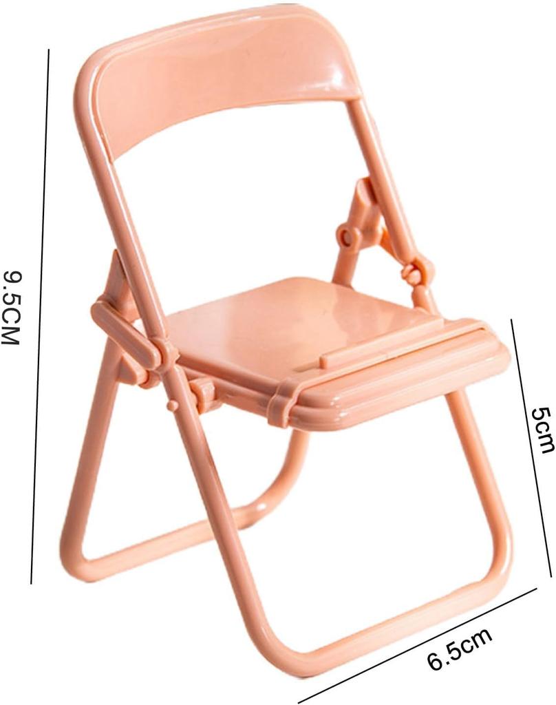 Multicolor Simulation Mini Folding Back Small Chair Model Dollhouse Miniature Plastic Scene Prop Micro Landscape Dollhouse Furniture Mini Chair