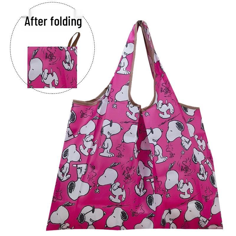 Eco-friendly Foldable Shopping Bag – Japanese & Korean Cartoon Design, Portable and Sturdy