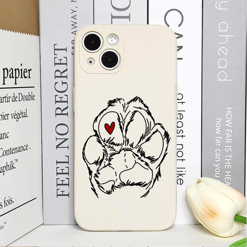 Funny Cartoon Pet Cute Dog Paw Print Phone Case for IPhone 16 15 13 11 12 14 Pro Max Mini XS MAX X XR 7 8 14 Plus SE2 Soft Cover
