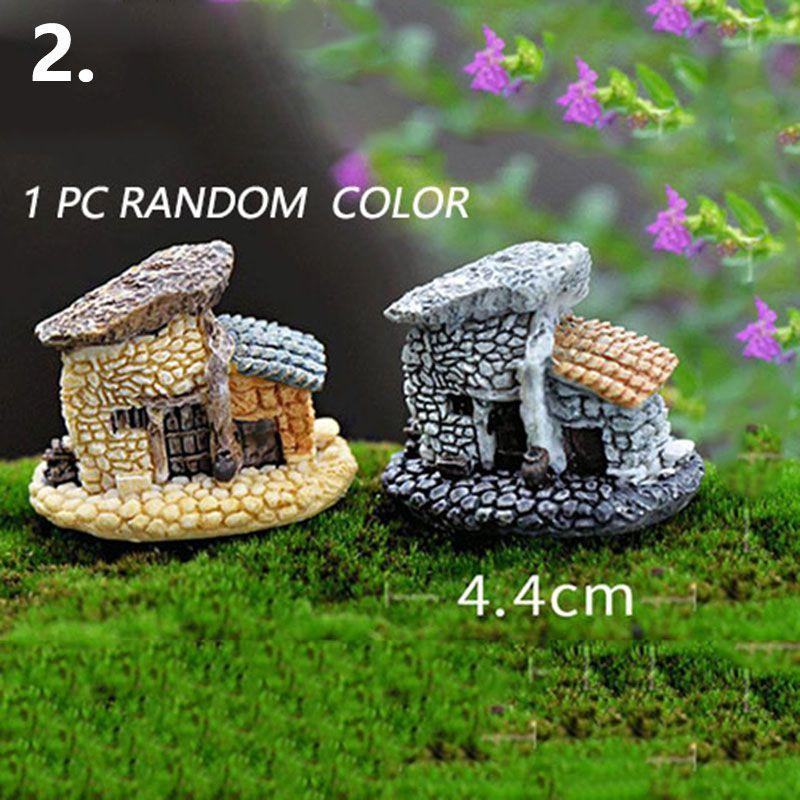 Resin Miniature House Set With Cartoon Architecture For Home Decor And Gift Ideas