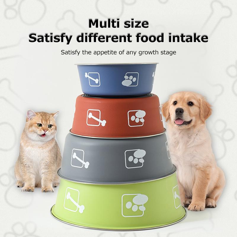 Pet New Land Bol pentru hrănire pentru animale de companie Câine Pisică oțel inoxidabil Anti alunecare Anti răsturnare Bol antirugină