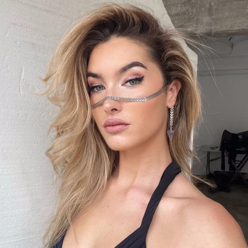 Masque Chaîne Visage Bijoux Décoration Accessoires Cheveux Coiffe Paillettes Halloween Carnaval Masques Cadeaux Femmes