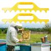 2Piece Hive Frame Spacing Rakes Set for Apiaries Beekeepers Ergonomic Design 8 Frame Compatibility Accurate Measurements