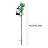 Solar Garden Stakes Waterproof Frog Solar Pathway Light Outdoor Figurine For Path Lamps Ground Waterscape Lawn Easter Pathway