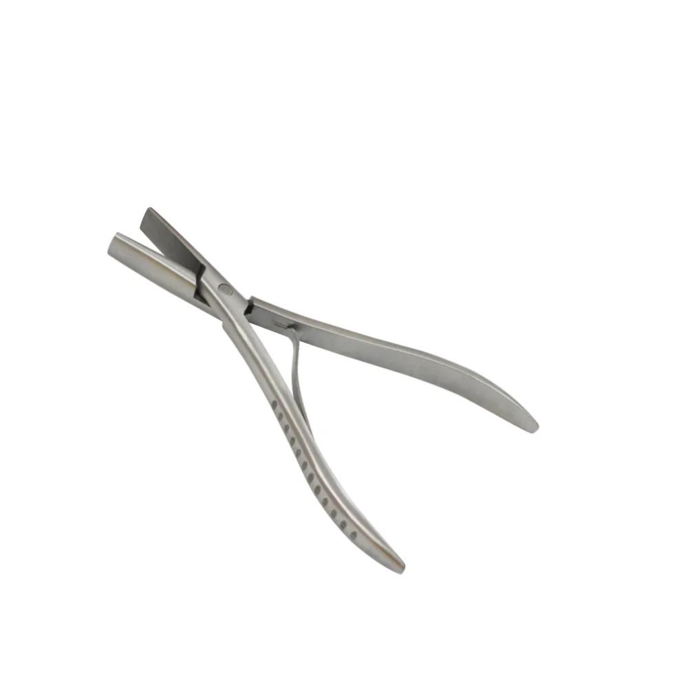 

1 шт. 6,5-дюймовые плоские плоскогубцы из нержавеющей стали для наращивания волос Инструменты для наращивания волос из нержавеющей стали Щипцы для волос