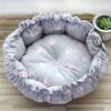 Universal Pet Nest: Medium & Large Pumpkin-Style Cushion for Cats and Dogs
