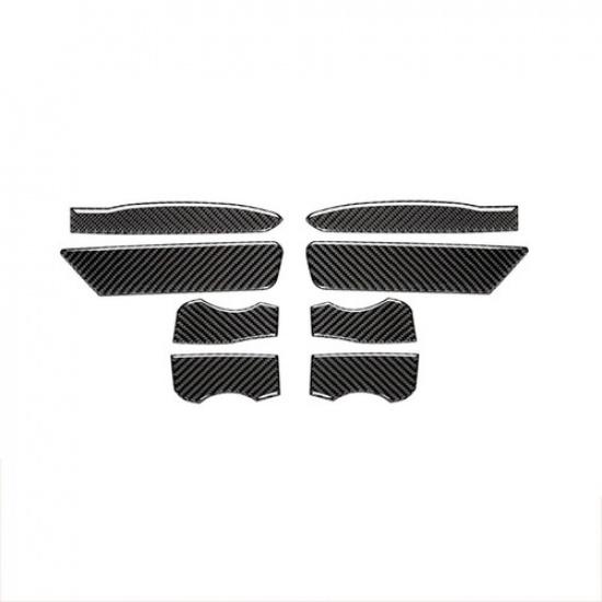 Carbon Fiber Interior Door Storage Slot Cover Mat For Toyota 4 Runner 2010-