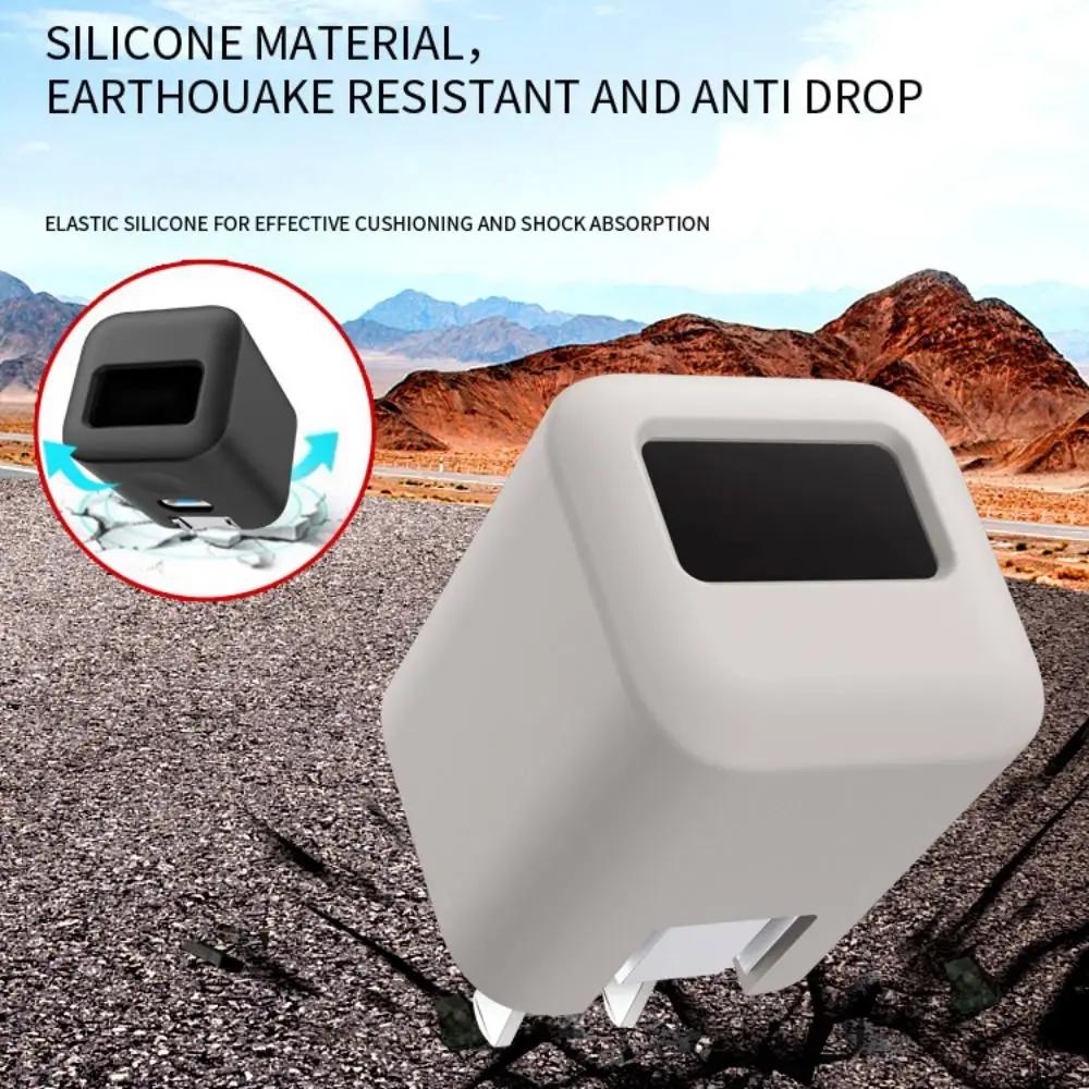 Shockproof Silicone Case Solid Color Dustproof Protective Case Soft Portable Carrying Case for Anker Nano SafeCharger 45W Max