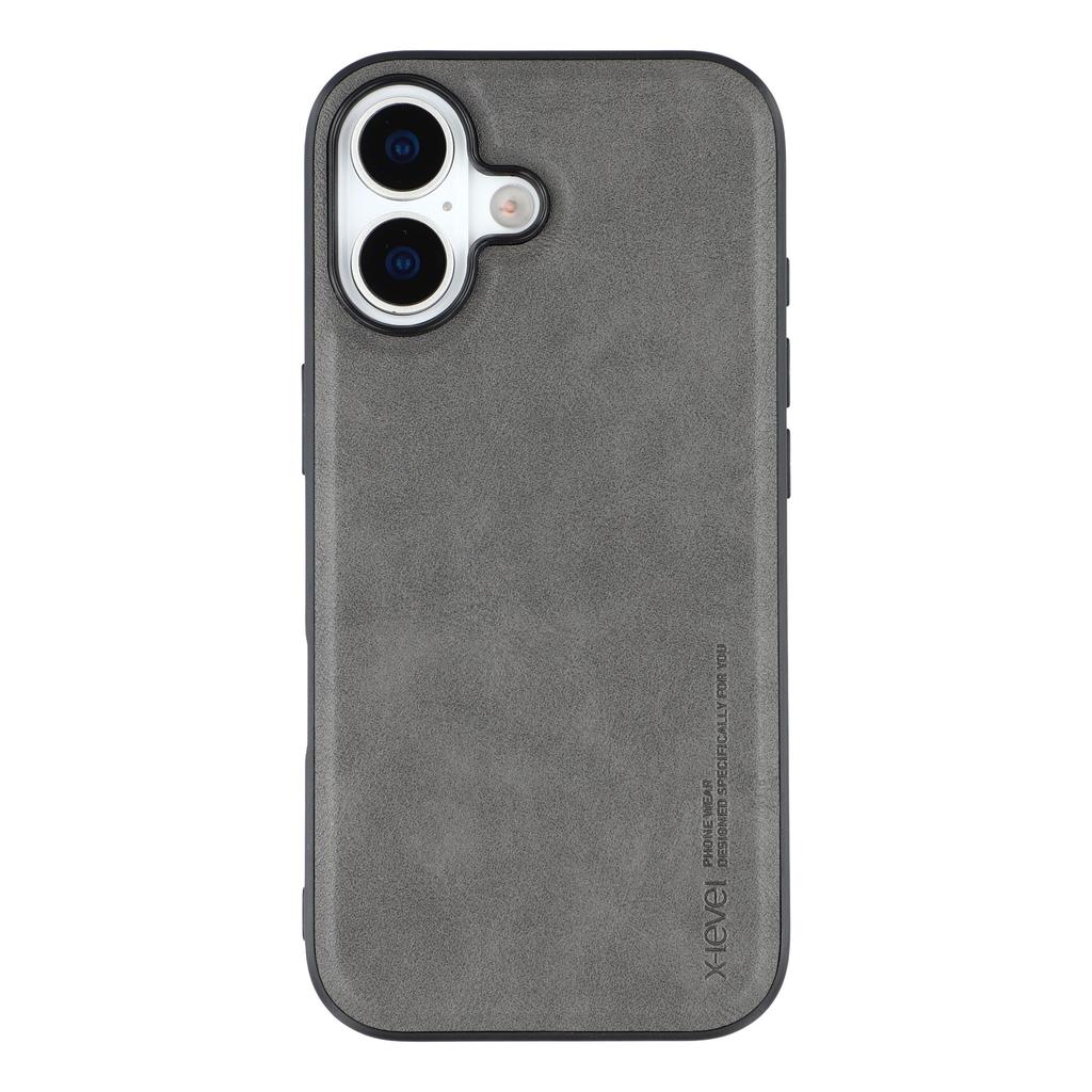 X-LEVEL Bojue-3 Series For iPhone 17 Case Leather Coated PC+TPU Phone Back Cover
