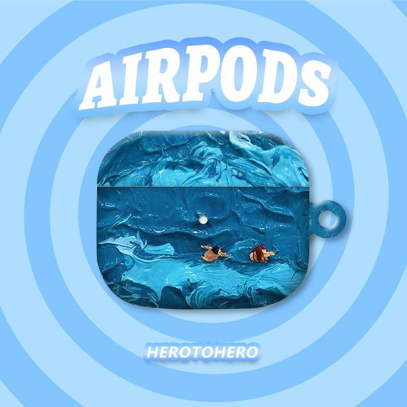 

Подходит для наушников Apple Airpods 4-го поколения, защитный чехол для Airpodspro 2-го поколения/1-го поколения, жесткий чехол для Airpods 3-го поколения [Apple AirPods 2] EH17 Floating Man