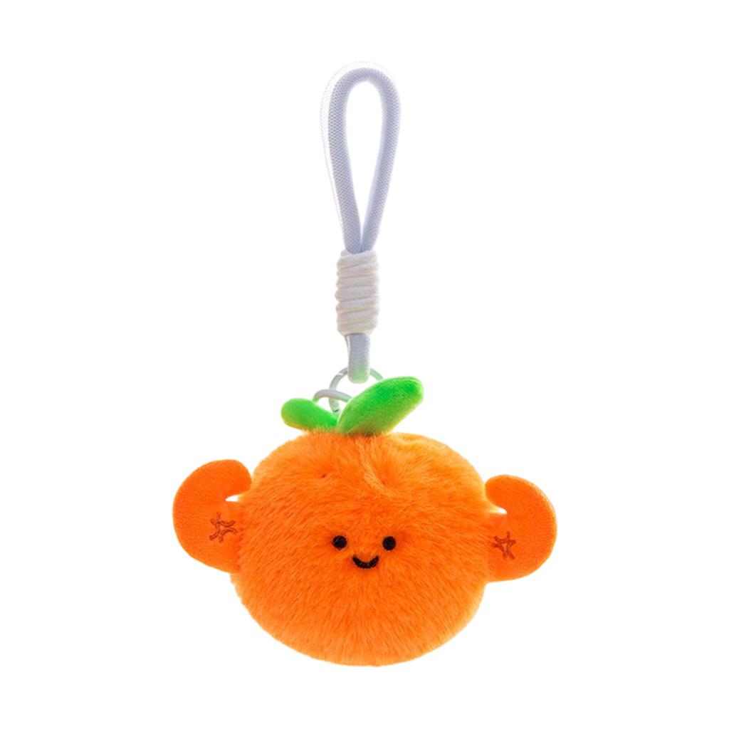 Cartoon-Frucht-Stofftierpuppe Niedlicher Anhänger Kreativer Ananas-Rucksackanhänger Exquisites Schlüsselanhänger