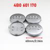 For Audi  A84Pcs 60mm 61mm 68mm 69mm 77mm Car For Audi A5 A4 A6 A6L A8 Q7 A4L A3 Q5L A1 A3 C5 A6 Q7 Emblem Wheels Hub Cap Set Rim Dust Cover