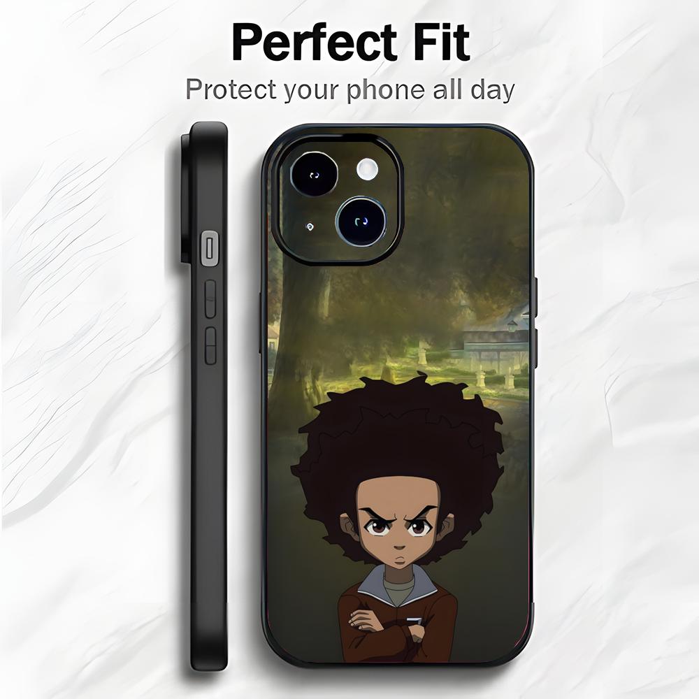 

Funny American Cartoon T-The Boondocks Phone Case Phone Case Soft Packaging Lightweight For iPhone17 16 15 14 13ProMax iphone12promax