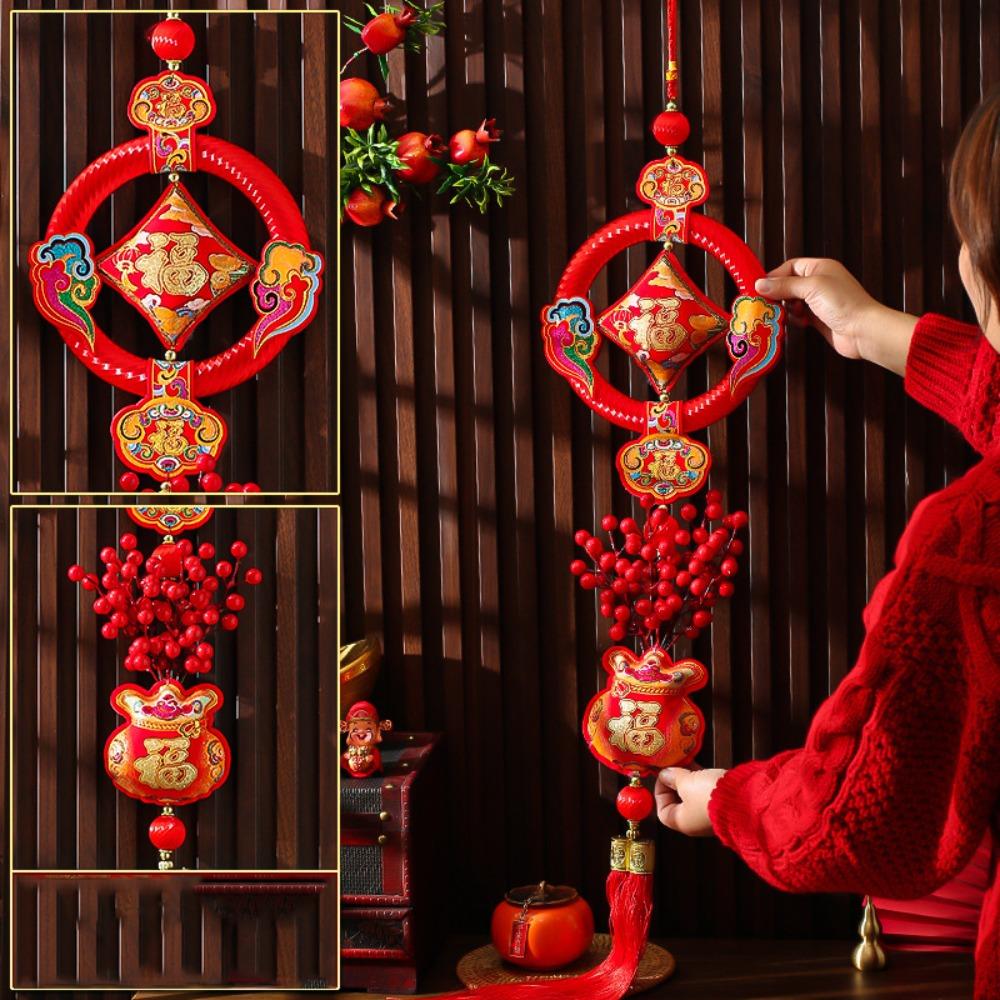 Red New Year Decoration Lucky Spring Festival Tassel Pendant Chinese Spring Festival
