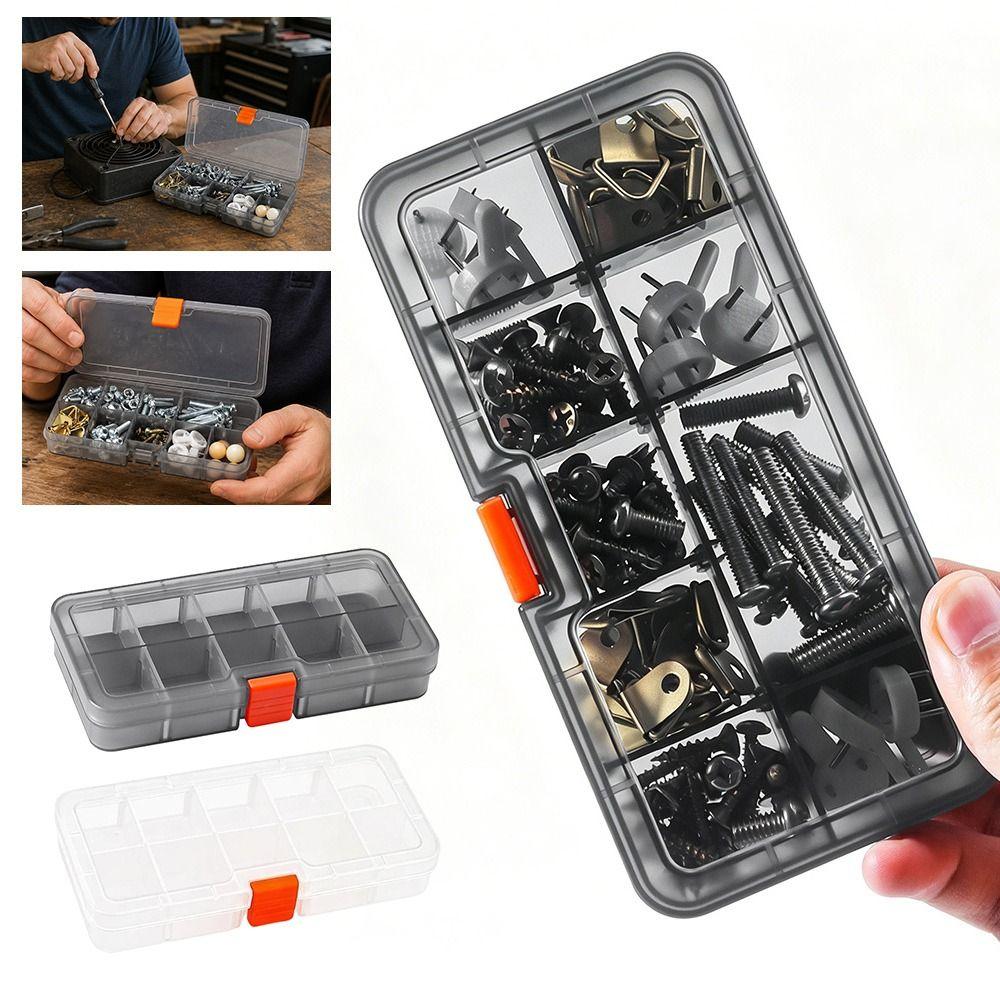 Adjustable Hardware Storage Box Removable Divider Storage Case New Small Parts Box