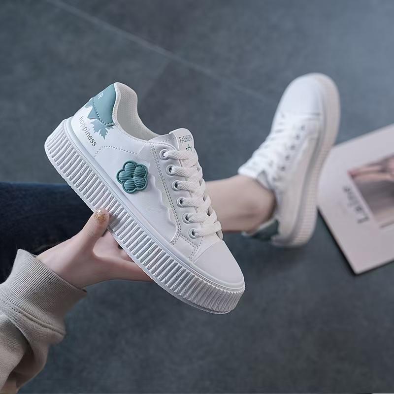 Sweet Lovely Round Head  Flat Bottomed Thick Soled Shoes Leisure Sneakers New Pattern Shoes for Women Zapatos De Mujer