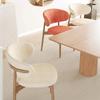 2Pcs Solid Color Jacquard Stretch Split Wood Chair Slipcovers C-Shaped Backrest Chair Cover Home Decor Dustproof Seat Protector