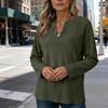 WomenV Neck Going OutCasual Blouse Long Sleeve Tops