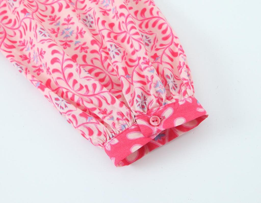 Rochie midi lejeră de damă în stil european american, cu imprimeu, la modă, primăvara 2025