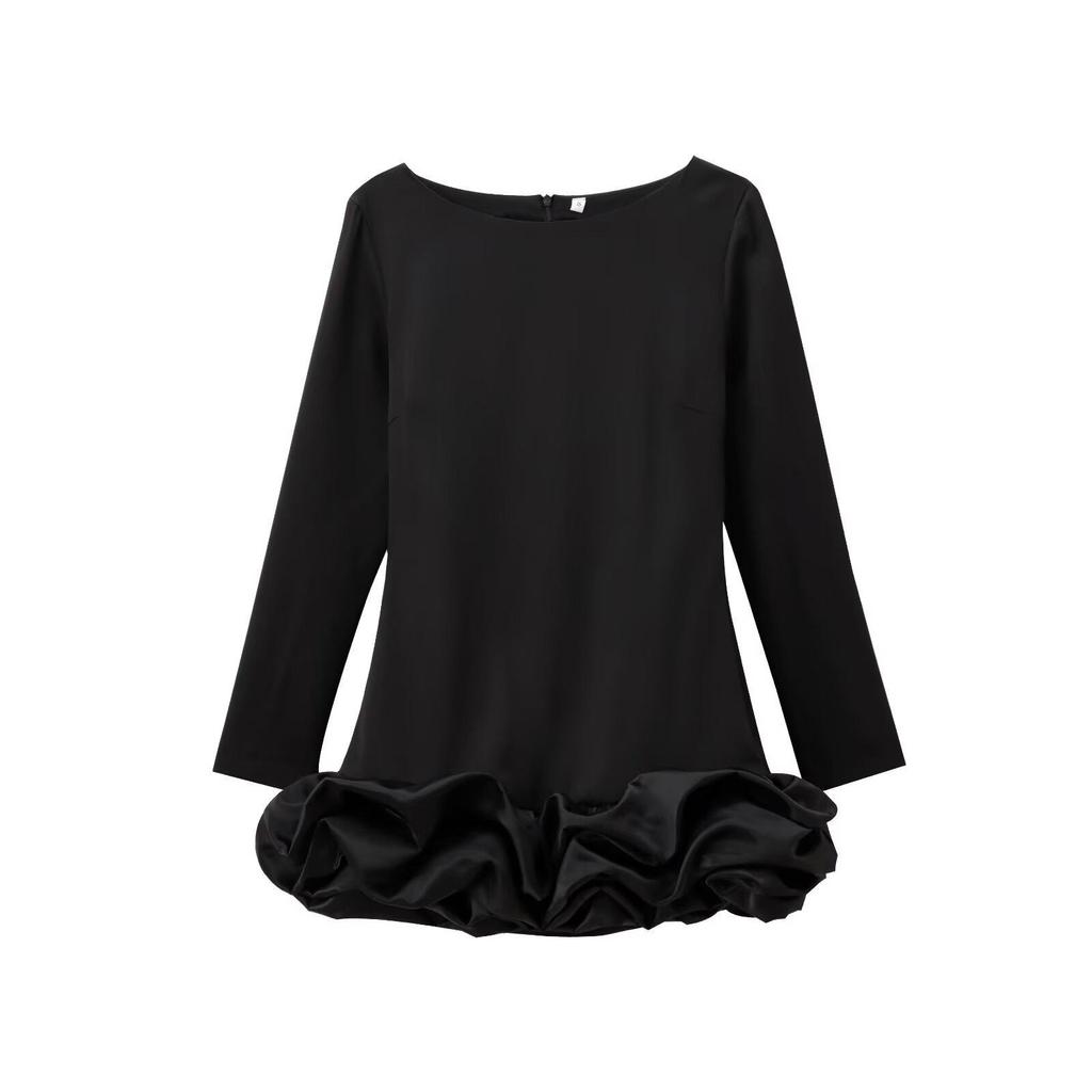 PB&ZA European French Style Long-sleeved Socialite Dress 8453777