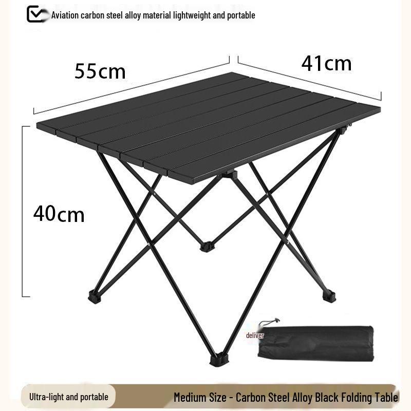 

Портативный складной стол для улицы с дополнительным местом для хранения для кемпинга, ночного рынка и барбекю