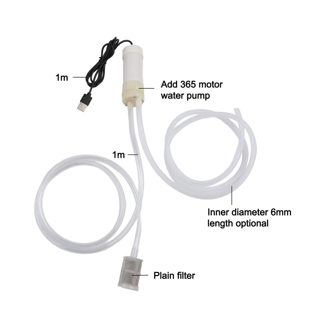 USB-driven 5V Självsugande Pump Liten Lättviktig Elektrisk Vattenpump