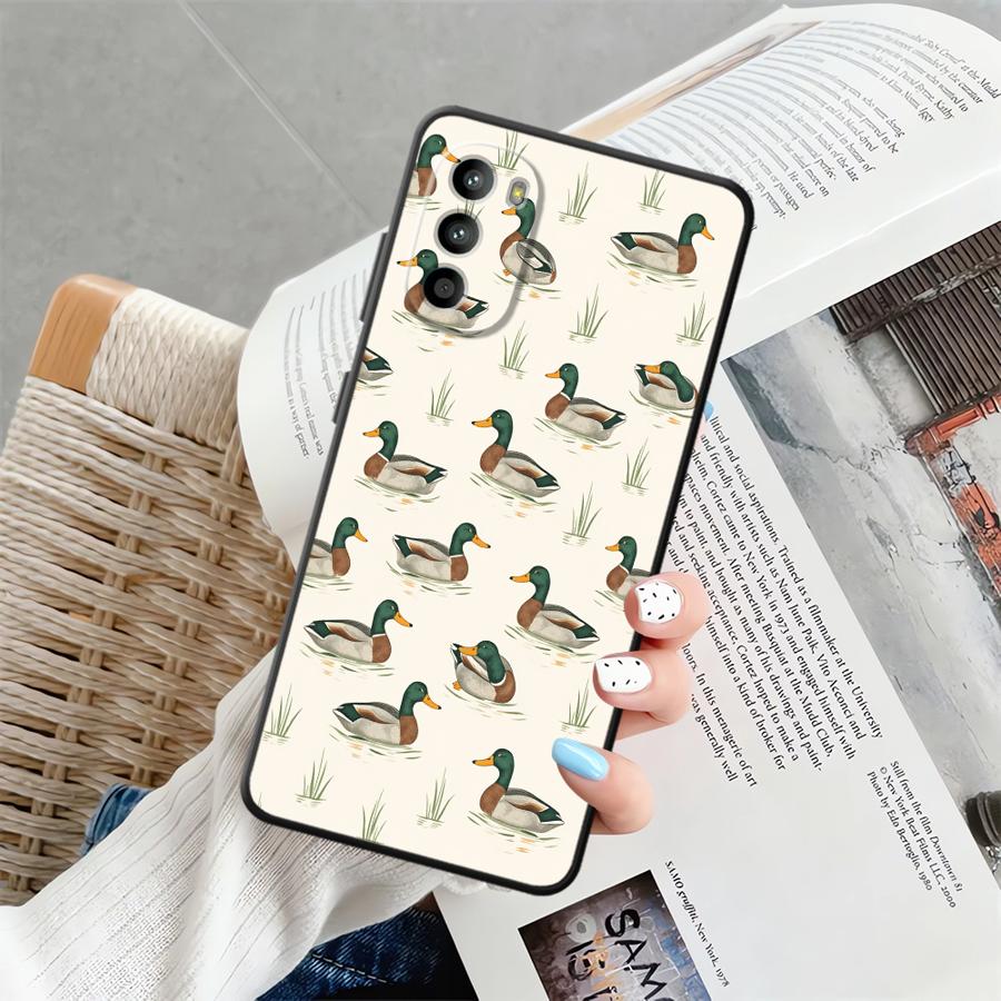 

Мультяшный чехол-утка для Motorola Moto G50 G22 Edge40 G53 G30 G32 G51 G73 G52 G60s G71 Edge 20 Pro 30 Lite Чехол для телефона Motorola Edge 20 Pro