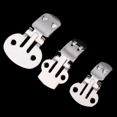 10PCS/lot DIY Craft Buckles For Shoes Accessories Silver Color Blank Stainless Steel Flower Shoes Clips Ornament