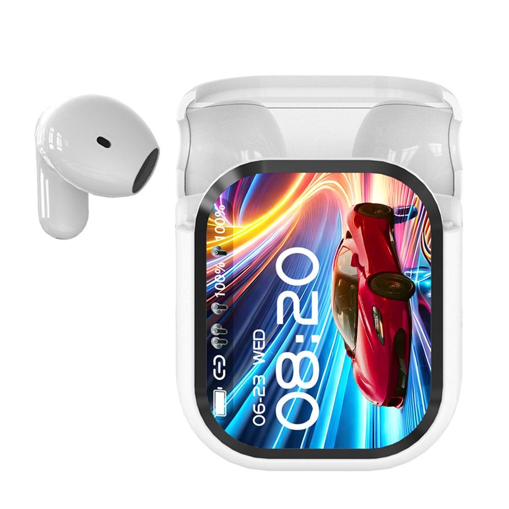 Ohrhörer Bluetooth V6 TWS Sportliche kabellose Kopfhörer KI-Übersetzer In-Ear-Ohrstöpsel mit Geräuschunterdrückung Mikrofon für Fitnessstudio Laufen Reisen