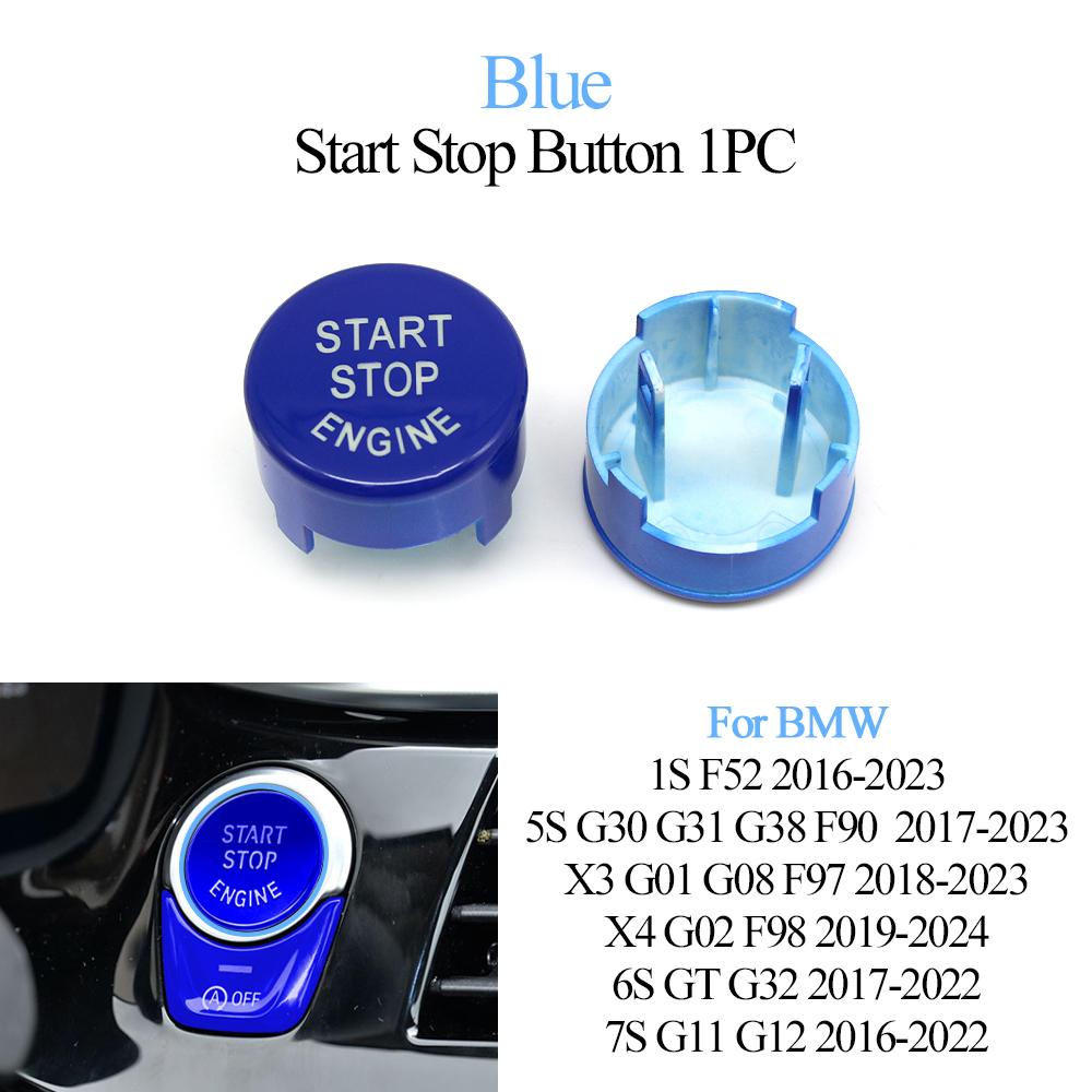 Engine Ignition Start Stop Switch Button Cover For BMW 1 5 6 7 X3 X4 Series GT F52 G30 G31 G38 F90 G32 G11 G12 G01 G08 F97 G02
