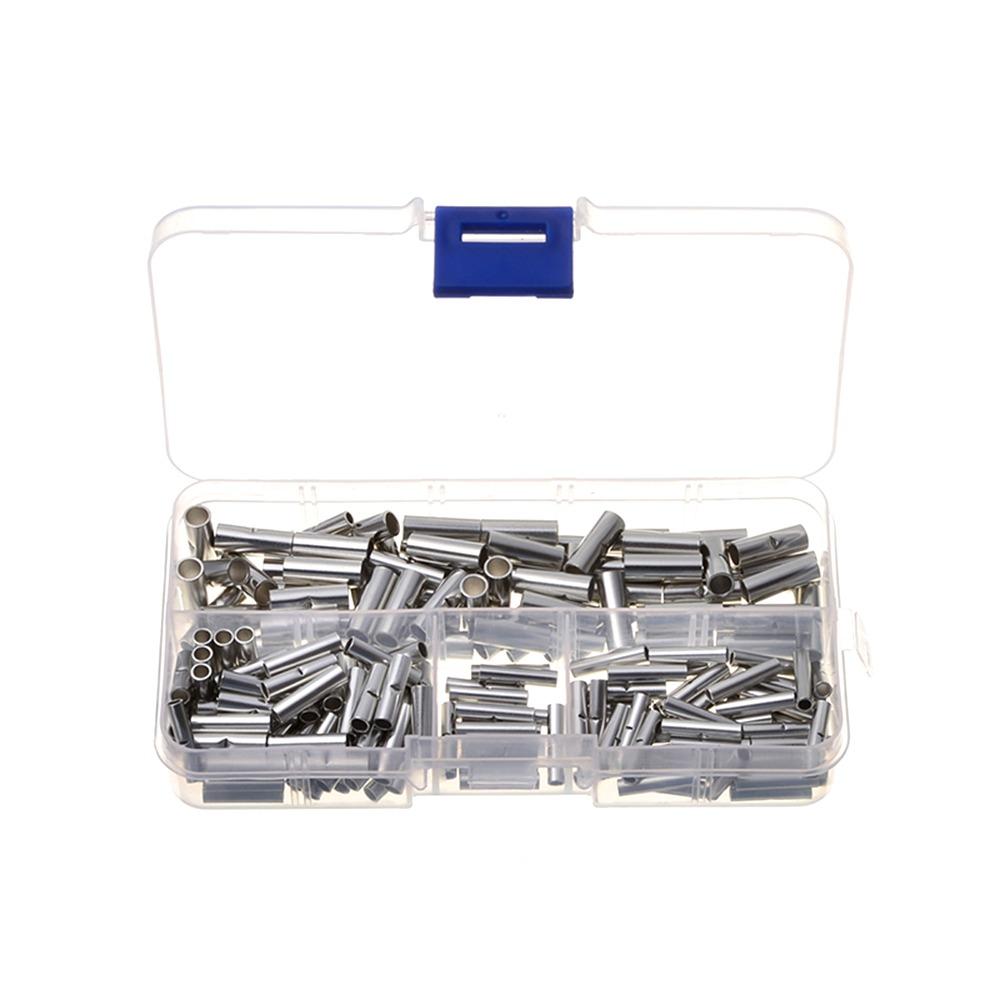 200pcs 12-10 AWG Non-Insulated Butt Connectors Cable Crimp Terminals Electrical Wiring Projects