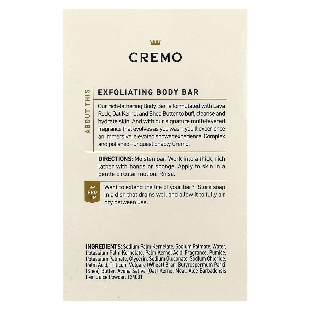 Exfoliating Body Bar, Italian Bergamot, 142G(5Oz)