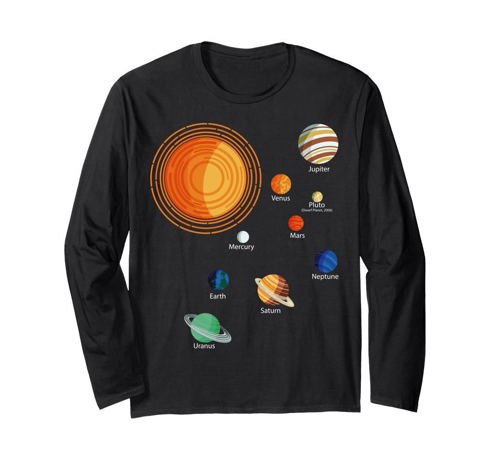 Telescope Binoculars Astrophysics Planet Science Astronomy Long Sleeve T-Shirt