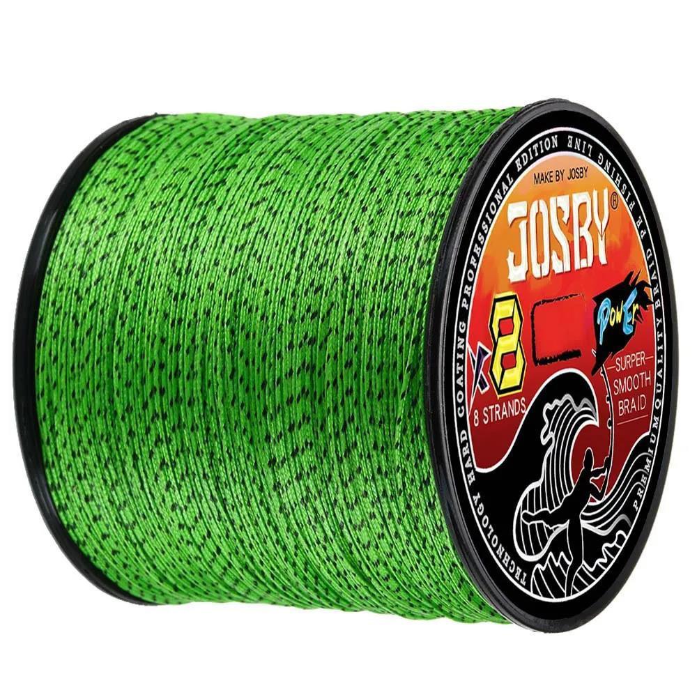 8X Japan Braided Polyethylene Fishing Line - Multi-Filament, Speckled, 100M/300M/500M for Fly, Sea, Saltwater, & Freshwater