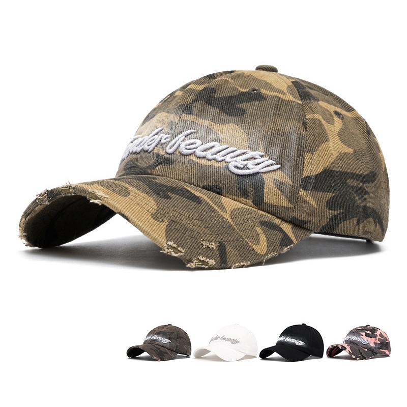 

Camouflage Baseball Cap Letter Embroidered Cap Sun Hat for Men Women хакі