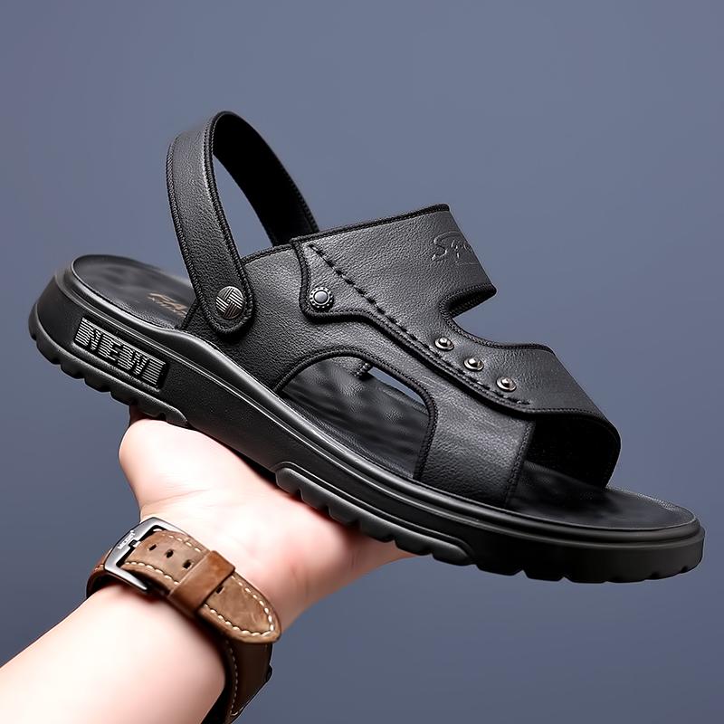 Fashion Summer Men Beach Sandals Leisure Comfortable Outdoor Beach Shoes In The United States British Driving Travel Sandals Men 38-47