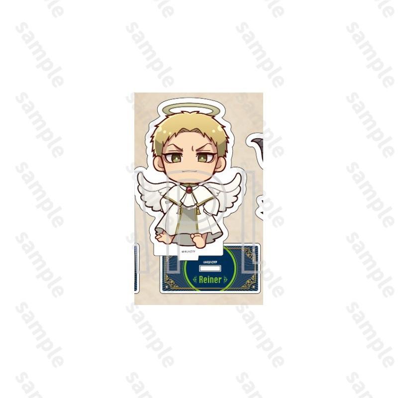 Attack On Titan Figure Game Peripherals Princess Cafe Angel And Devil Cute Version Acrylic Stands Collectible Ornaments Boy Toy