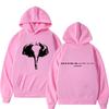 Raper Abhir Ultraswan Trasa Koncertowa Bluza z Kapturem Merch Męska Damska Modne Bluzy Luźna Codzienna Vintage Długi Rękaw Pulower