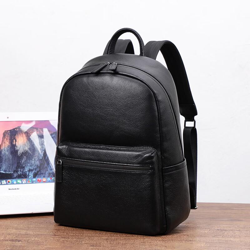 Lishen Casual Leather Business Travel Backpack