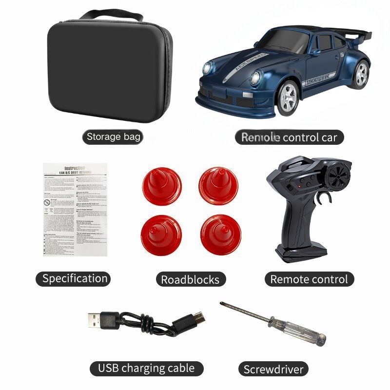 AAXK1 New 4WD 2.4GHZ RC Simulation Mini Drift Car Palm Racing Model Desk Toys 1/64 Scale Remote Control Car Gift for Children Boys.