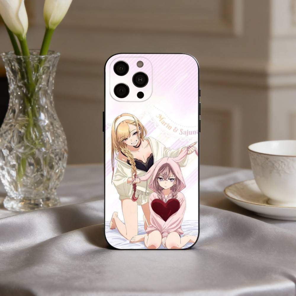 S-Shizuku K-Kuroe M-Marin Kitagawa Phone Case For iPhone 17pro, 16,15,14,13,12,11 X XR Plus,Others Soft Black Cover