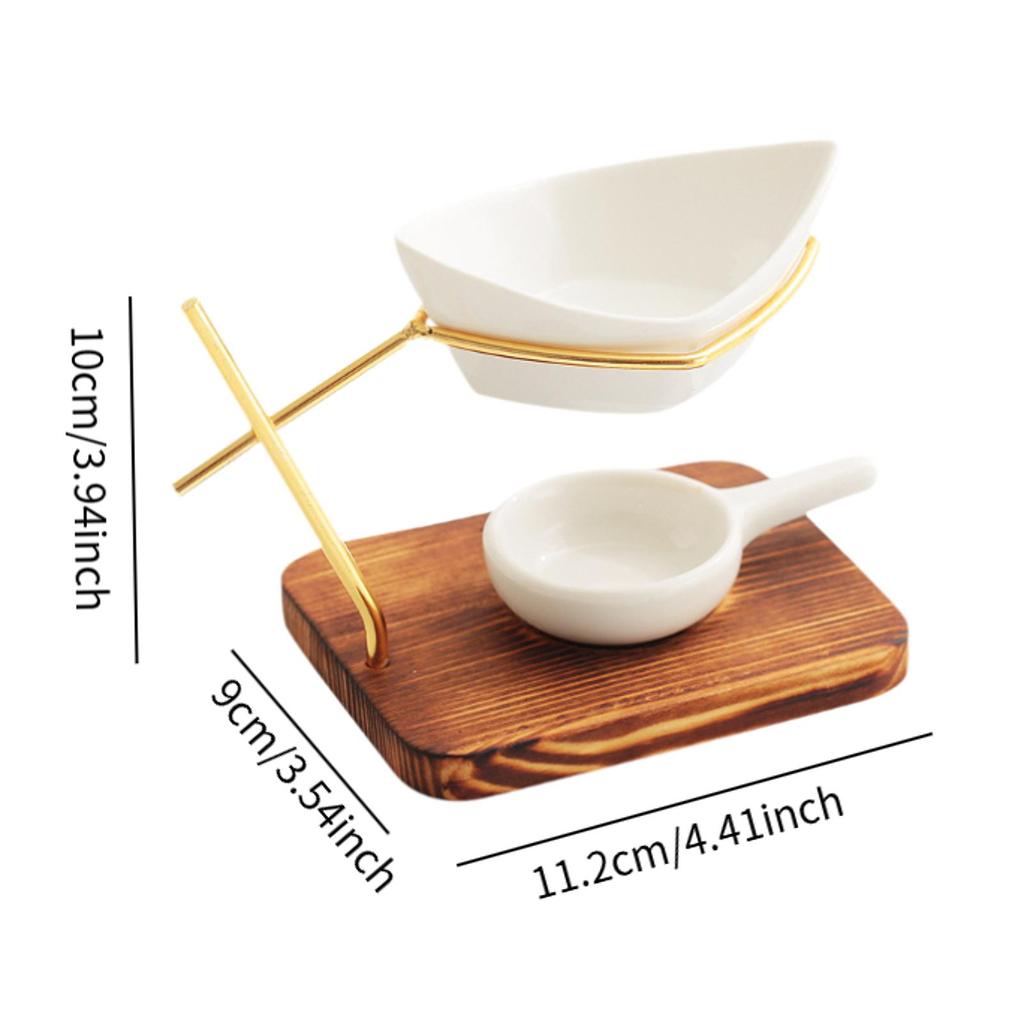 Ceramic Essential Oil Burner Fragrance Diffuser Scented Wax Melt Burner Oil Warmer Aromatherapy Lamp Stove for Household