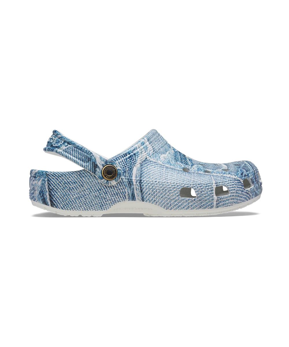 Crocs Unisex Classic Denim Clogs Lde