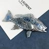 Soft Silicone Mold for DIY Craft Wall Hanging Decorations Embossed Fish Shaped Design Crystal Epoxy Resin Casting Mould
