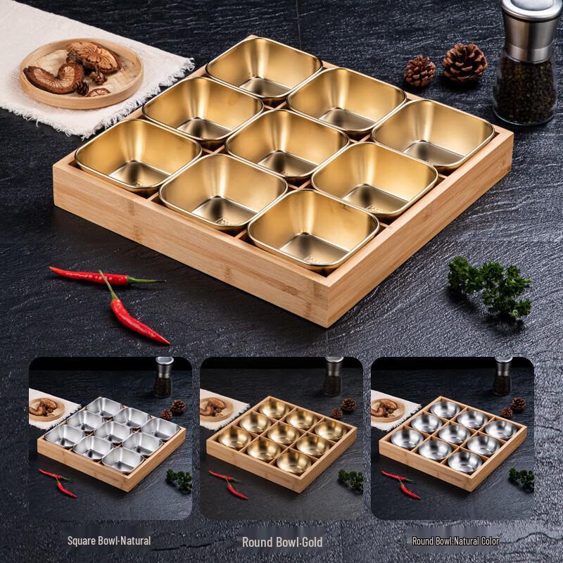 Jingqingfu Hot Pot Vorbereitungsschale mit Edelstahl-Innenbox