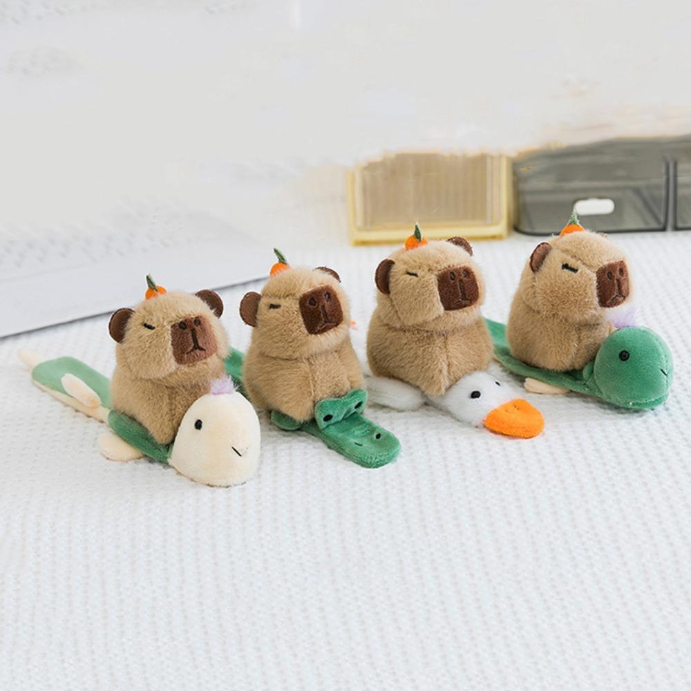 

Crocodile Capybara Slap Snap Doll Toy Turtle Animal Plush Slap Bracelet Home Decor crocodile