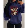 California Love Wing Angel Boy Printed Hoodies Women Harajuku Pocket Streetwear Fashion Oversized Hoody Fleece Autumn