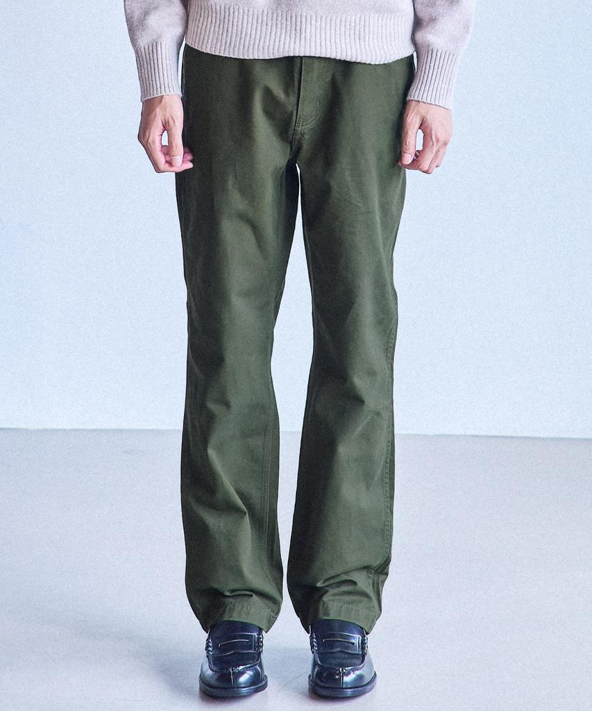 MANNERGRAM [Banset Japanese Imported Fabric] Formal Office Chino Pants Loose Fit_Fit5 Khaki